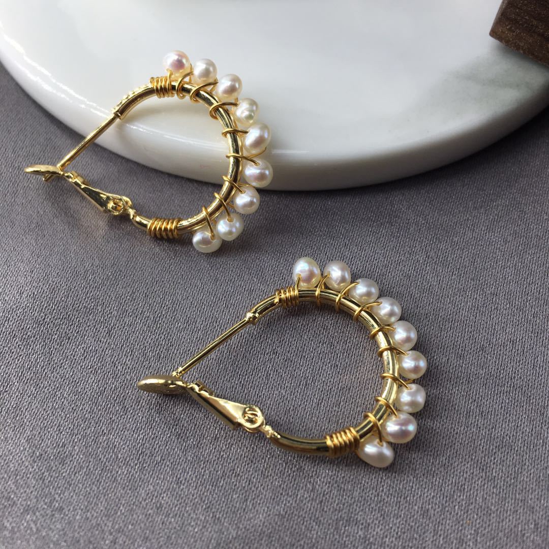 Boucles d'oreilles X Perle